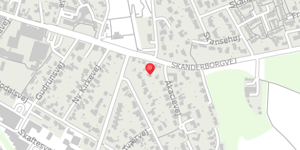 Trafikstøjkort på Akacievej 4, . , 8680 Ry