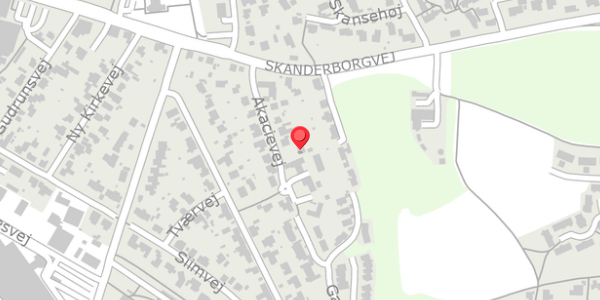 Trafikstøjkort på Akacievej 11, . , 8680 Ry