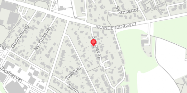 Trafikstøjkort på Akacievej 12, . , 8680 Ry