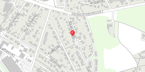 Trafikstøjkort på Akacievej 16, . , 8680 Ry