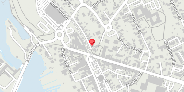 Trafikstøjkort på Fredensvej 4, 8680 Ry