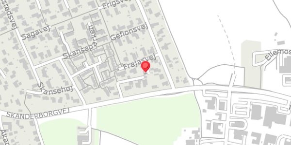 Trafikstøjkort på Frejasvej 3A, . , 8680 Ry