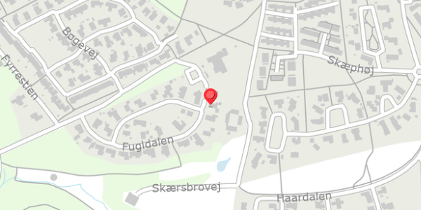Trafikstøjkort på Fugldalen 26, 8680 Ry