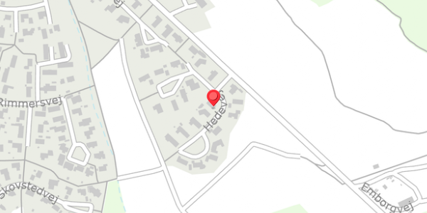 Trafikstøjkort på Hedevej 1, . , 8680 Ry
