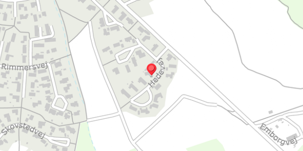 Trafikstøjkort på Hedevej 3, 8680 Ry
