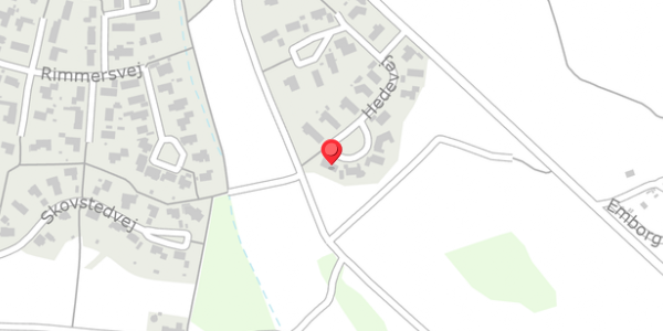 Trafikstøjkort på Hedevej 11, . , 8680 Ry
