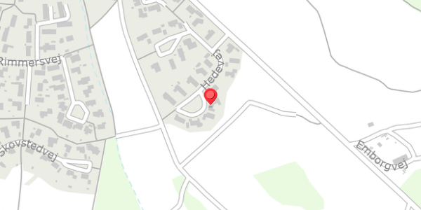 Trafikstøjkort på Hedevej 17, . , 8680 Ry