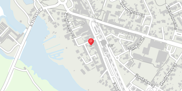 Trafikstøjkort på Hostrupsvej 3C, 8680 Ry