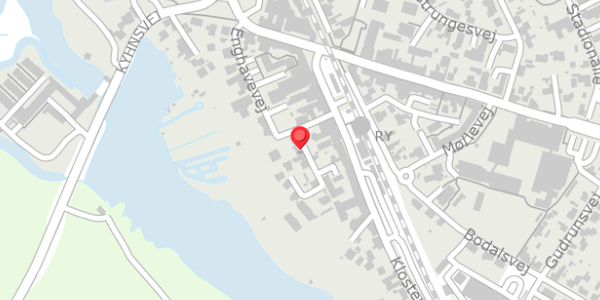 Trafikstøjkort på Hostrupsvej 4A, 8680 Ry