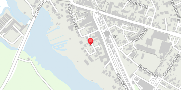 Trafikstøjkort på Hostrupsvej 6, 8680 Ry