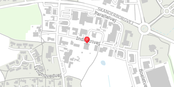 Trafikstøjkort på Industrivej 6, 8680 Ry