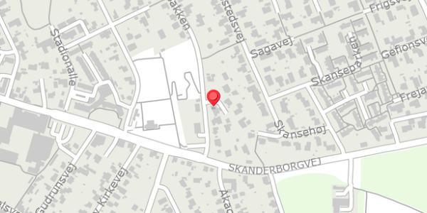 Trafikstøjkort på Kildebakken 8A, 8680 Ry