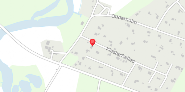Trafikstøjkort på Klosterfælled 2, 8680 Ry