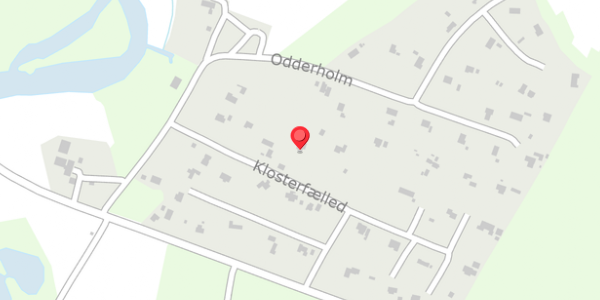 Trafikstøjkort på Klosterfælled 9, 8680 Ry