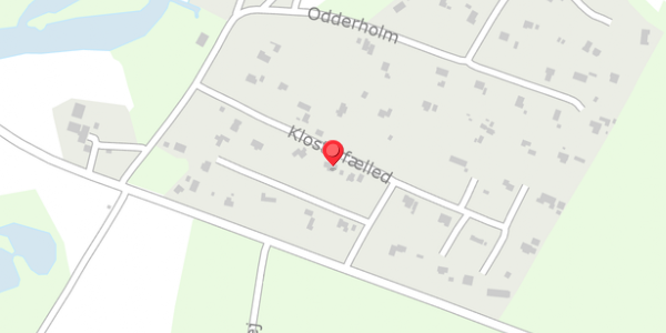 Trafikstøjkort på Klosterfælled 10, 8680 Ry