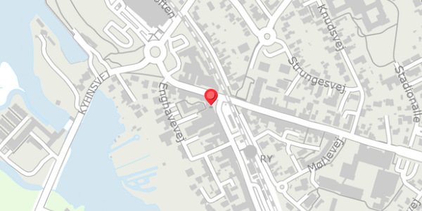 Trafikstøjkort på Klostervej 2, 8680 Ry