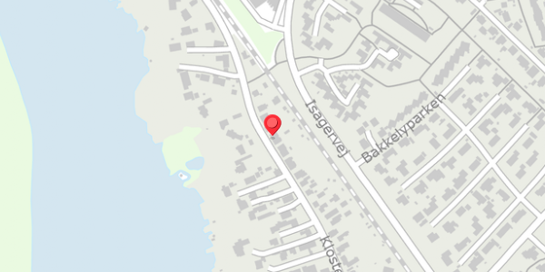Trafikstøjkort på Klostervej 19A, 8680 Ry