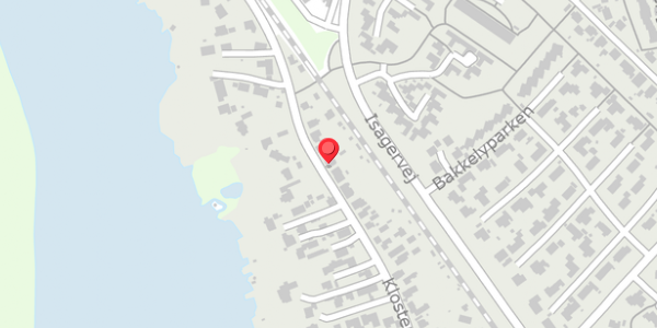 Trafikstøjkort på Klostervej 19B, 8680 Ry