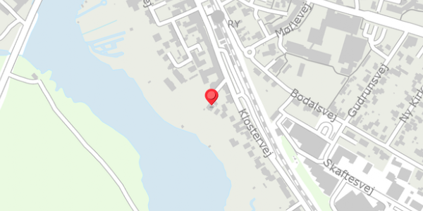 Trafikstøjkort på Klostervej 38B, 8680 Ry