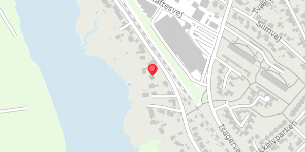 Trafikstøjkort på Klostervej 86A, 8680 Ry
