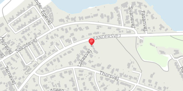 Trafikstøjkort på Lokesvej 9, 8680 Ry