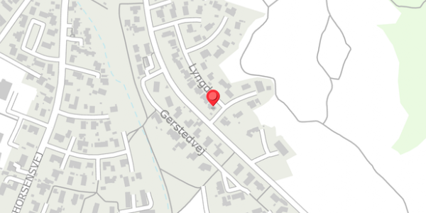 Trafikstøjkort på Lyngdal 18, 8680 Ry