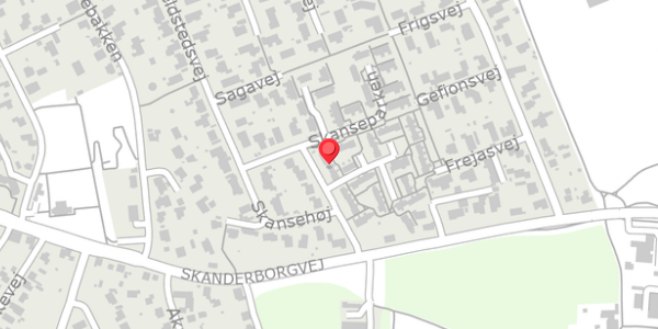 Trafikstøjkort på Moselunden 3C, 8680 Ry