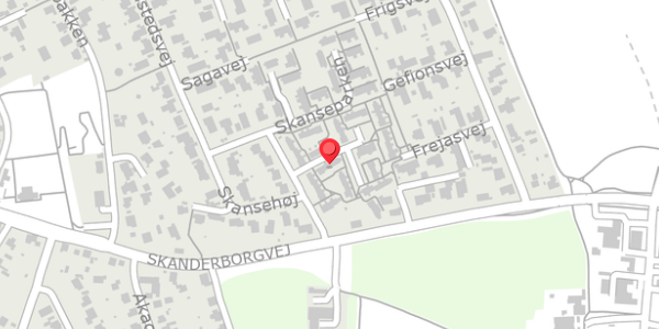 Trafikstøjkort på Moselunden 8C, . , 8680 Ry