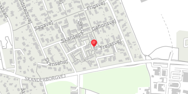 Trafikstøjkort på Moselunden 13D, 8680 Ry
