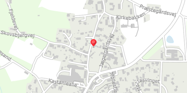 Trafikstøjkort på Nyvej 8, 8680 Ry