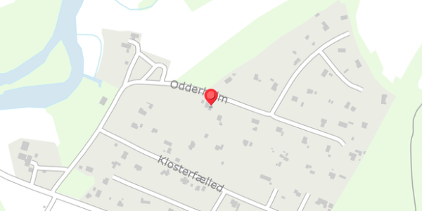 Trafikstøjkort på Odderholm 12, 8680 Ry