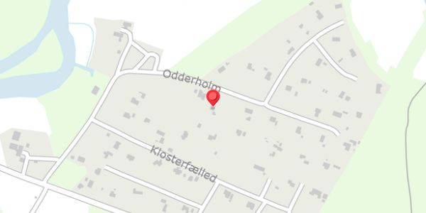 Trafikstøjkort på Odderholm 14, 8680 Ry
