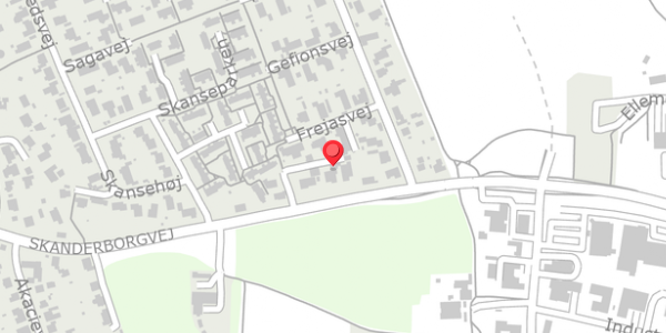 Trafikstøjkort på Odinsvej 4, . , 8680 Ry