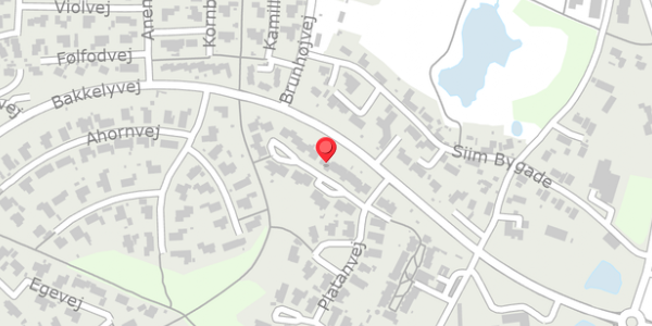 Trafikstøjkort på Platanvej 10, 8680 Ry