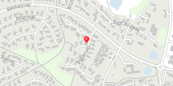 Trafikstøjkort på Platanvej 28, 8680 Ry