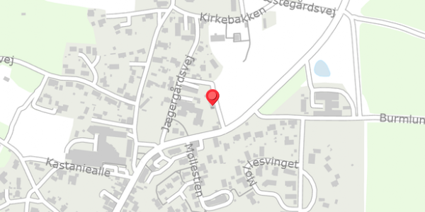 Trafikstøjkort på Ryesgade 2B, 8680 Ry