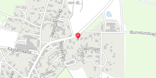 Trafikstøjkort på Ryesgade 5, 8680 Ry