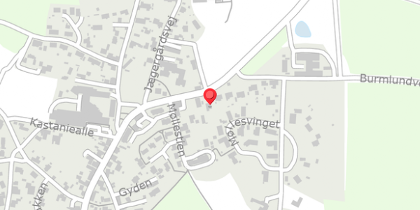 Trafikstøjkort på Ryesgade 7, 8680 Ry