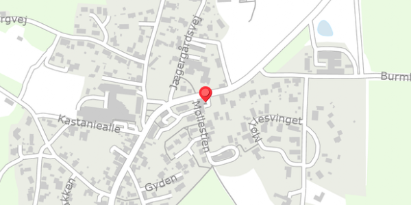 Trafikstøjkort på Ryesgade 13A, 8680 Ry