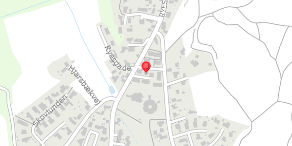 Trafikstøjkort på Ryesgade 45, 8680 Ry