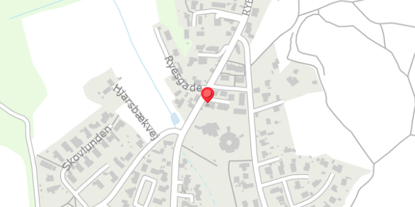 Trafikstøjkort på Ryesgade 47A, 8680 Ry