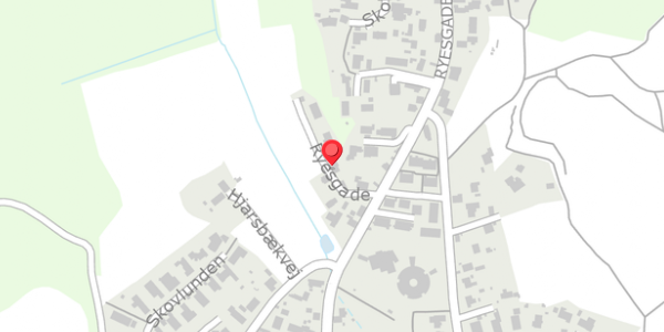 Trafikstøjkort på Ryesgade 56, 8680 Ry