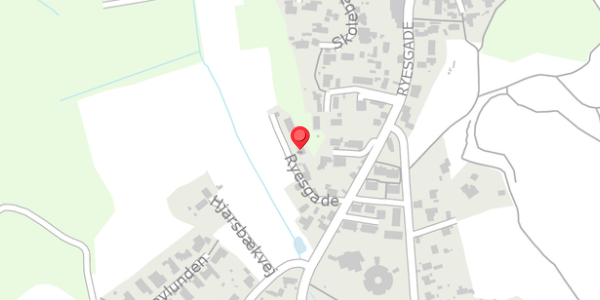 Trafikstøjkort på Ryesgade 58A, 8680 Ry
