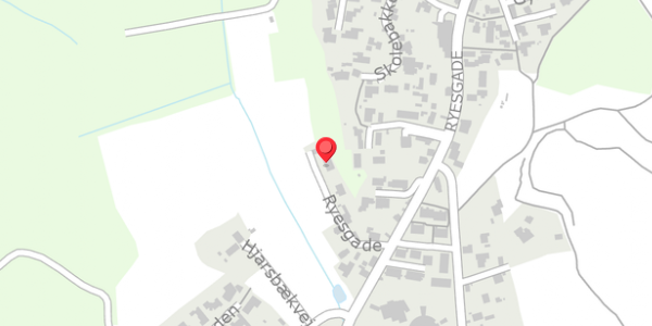 Trafikstøjkort på Ryesgade 58B, 8680 Ry