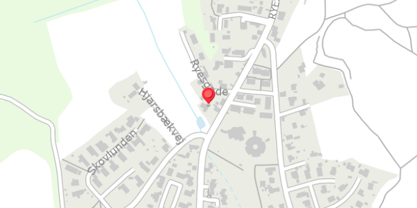 Trafikstøjkort på Ryesgade 62A, 8680 Ry