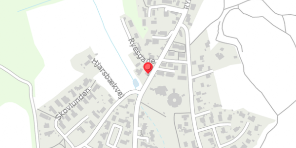 Trafikstøjkort på Ryesgade 64, 8680 Ry