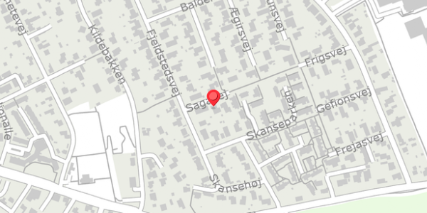 Trafikstøjkort på Sagavej 4, 8680 Ry