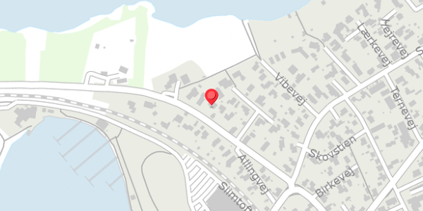 Trafikstøjkort på Silkeborgvej 28, 8680 Ry