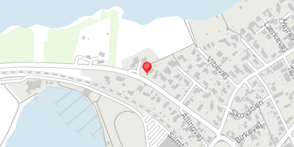 Trafikstøjkort på Silkeborgvej 32, . , 8680 Ry