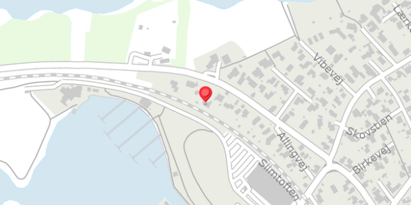 Trafikstøjkort på Silkeborgvej 33, 8680 Ry